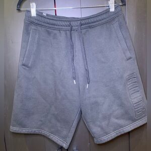 Puma Black Cotton Athletic Shorts